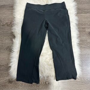 Eileen Fisher Womens Organic Cotton Size Medium Pull On Pants Crop Stretchy